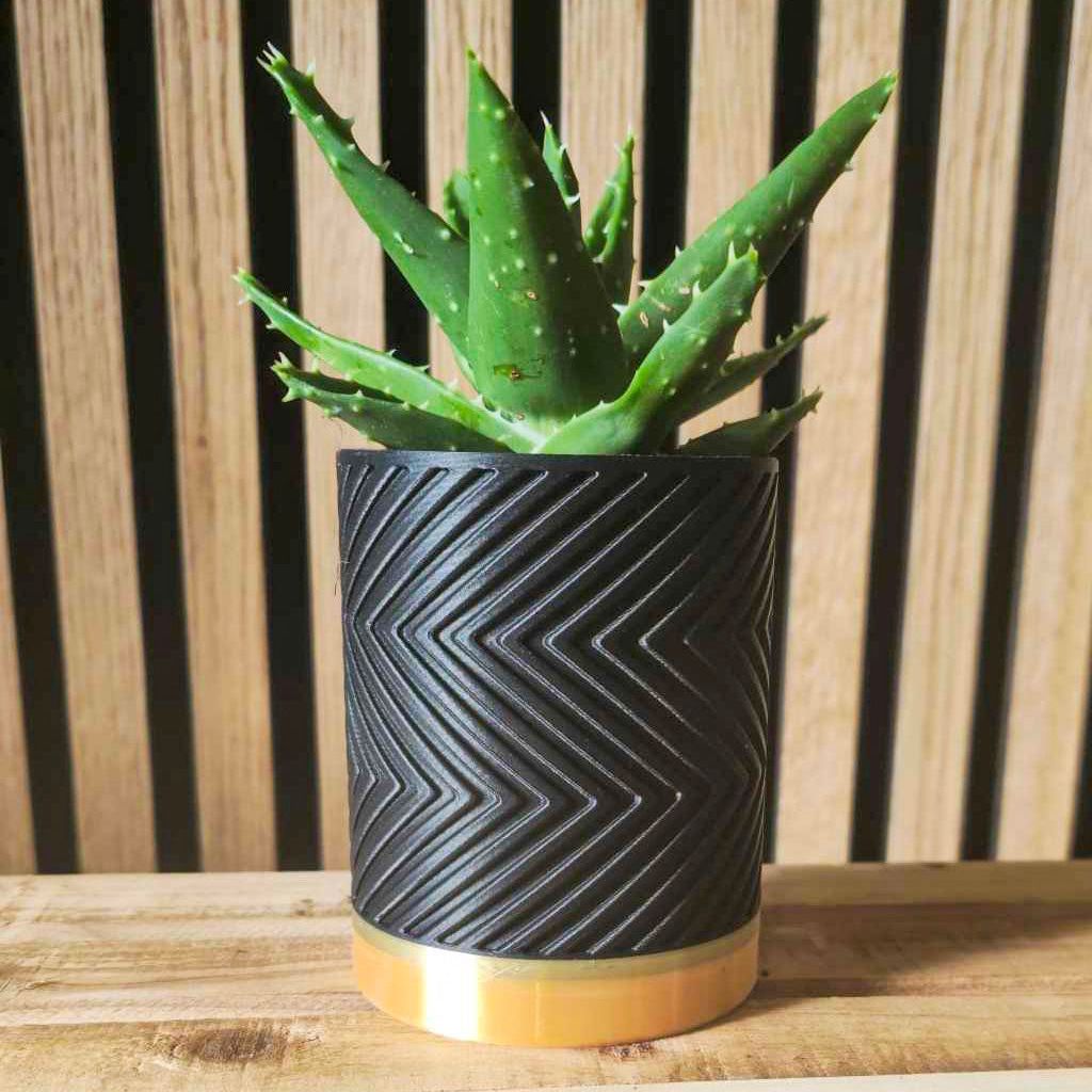 Zigzag bloempot