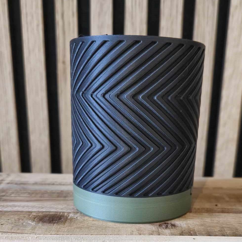 Zigzag bloempot