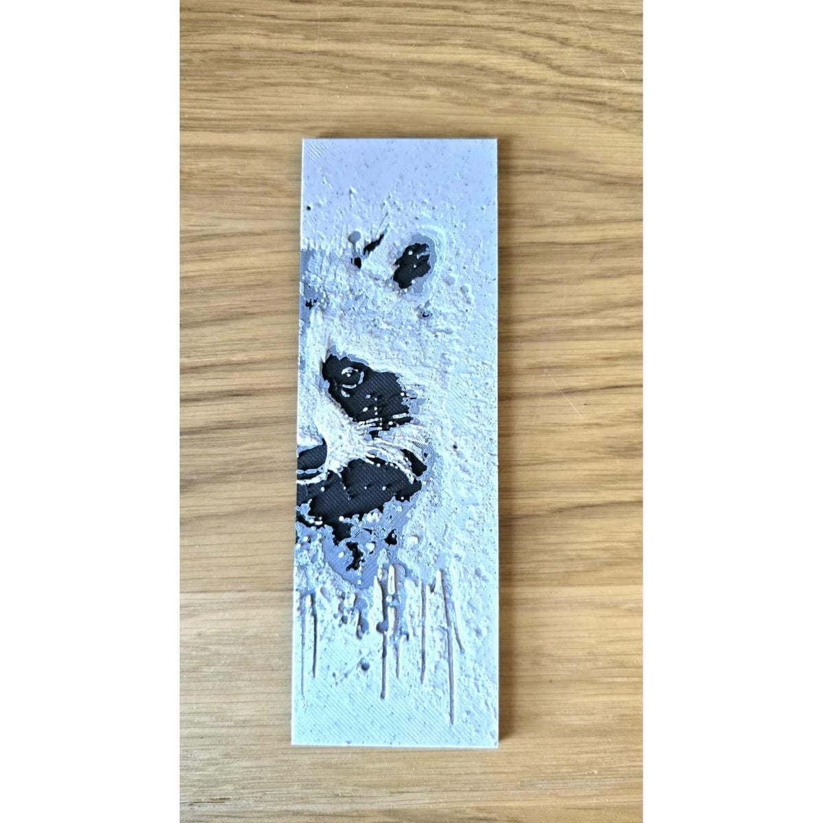 Bladwijzer Wasbeer - 3D Geprint Monochroom - Het Oekedoeleke
