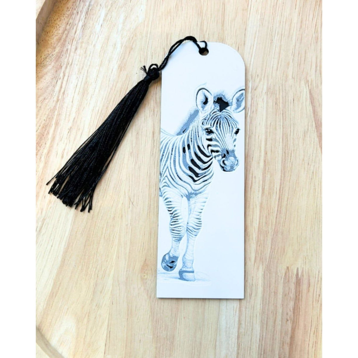 Bladwijzer Zebra - 3D Geprint met Kwast - Het Oekedoeleke