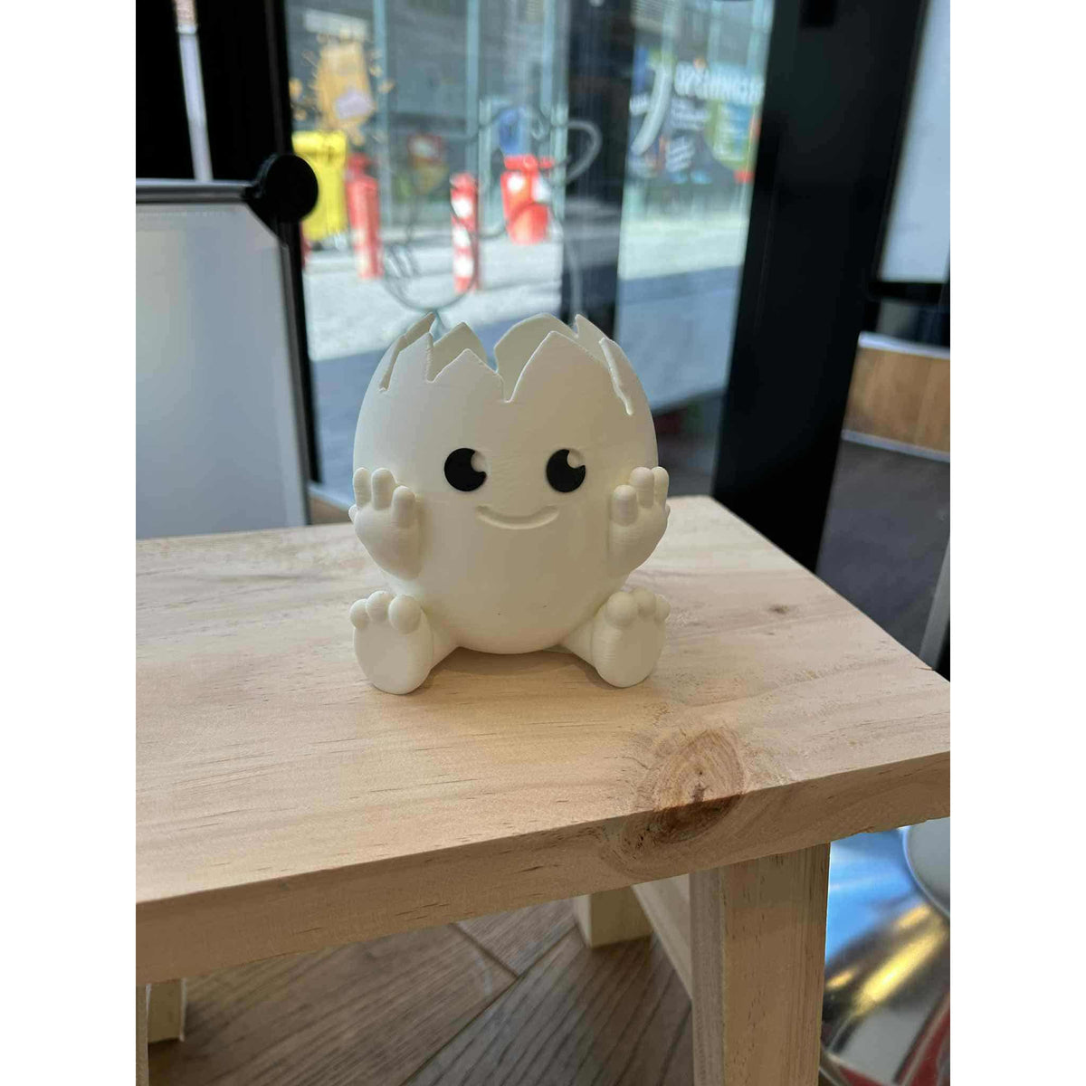 Eggy - Vrolijk Ei Figuurtje 3D Geprint - Het Oekedoeleke