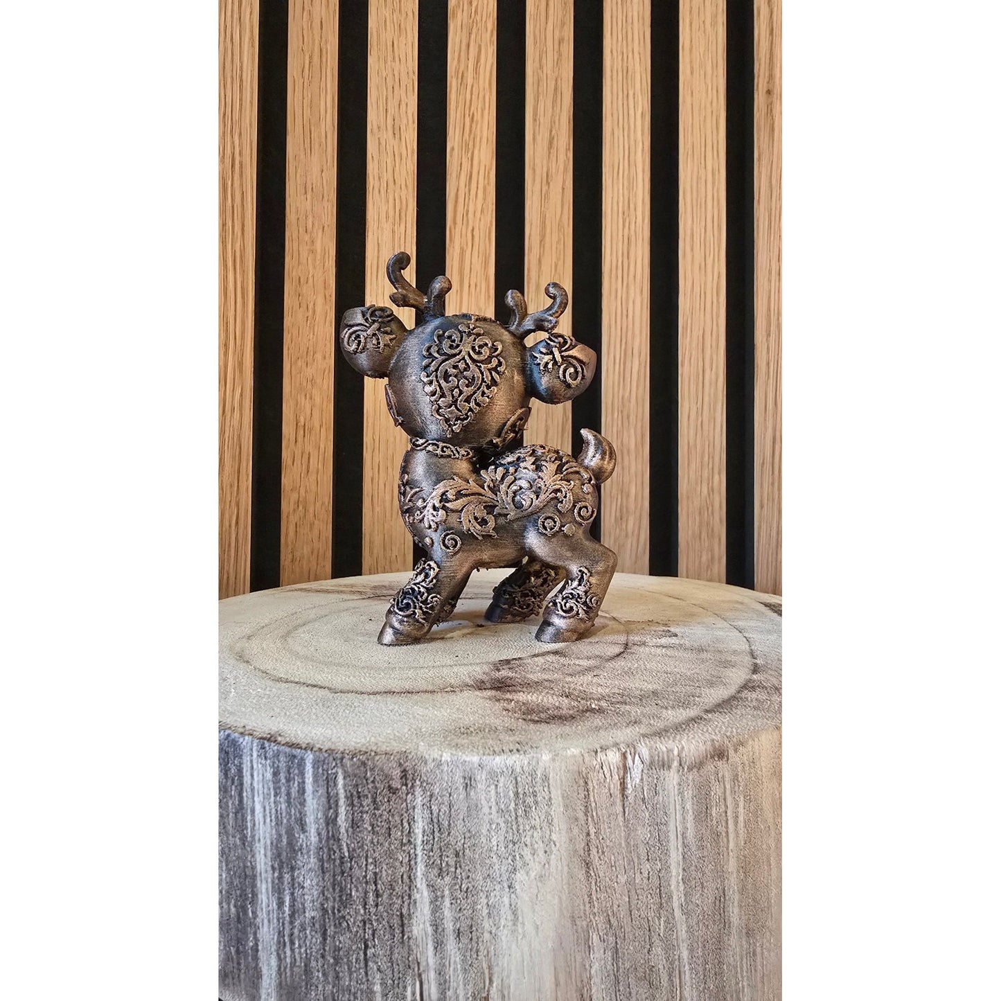 Hertje Beeldje - Mystiek Bronslook 12cm - Het Oekedoeleke