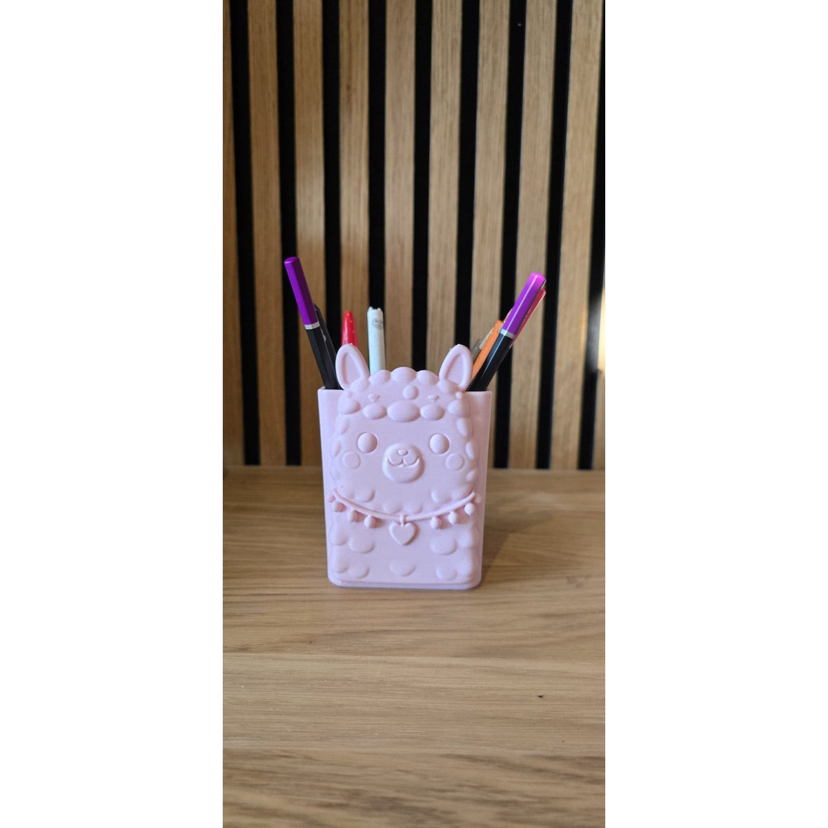 Pennenhouder Lama - Pastel Roze - Het Oekedoeleke