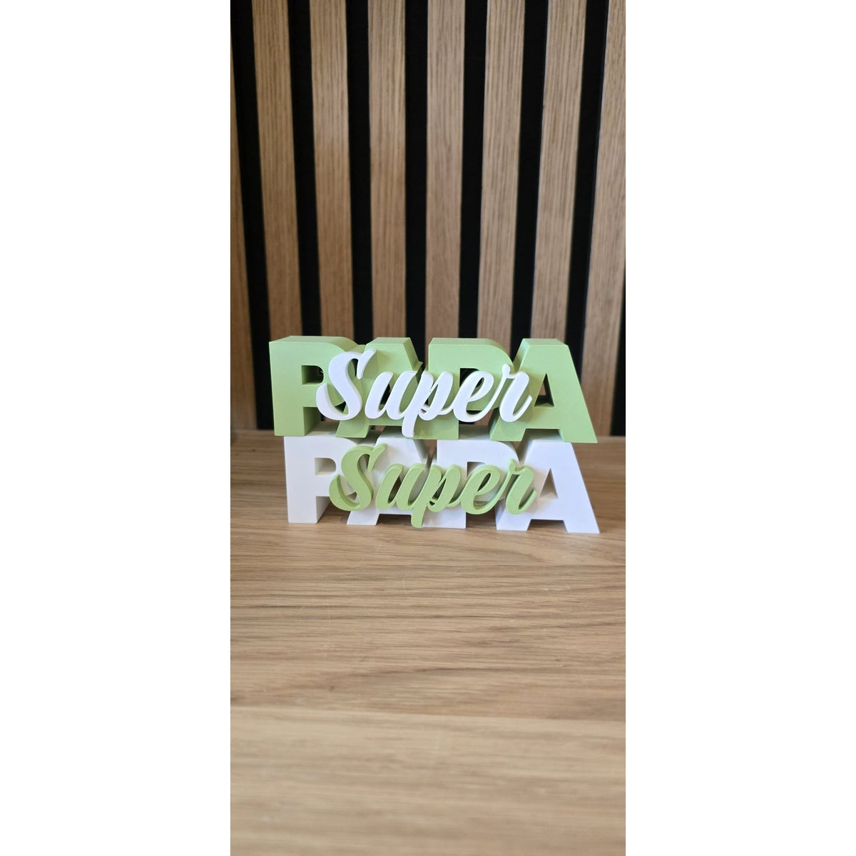 SUPER PAPA - 3D Geprint Decoratie - Het Oekedoeleke