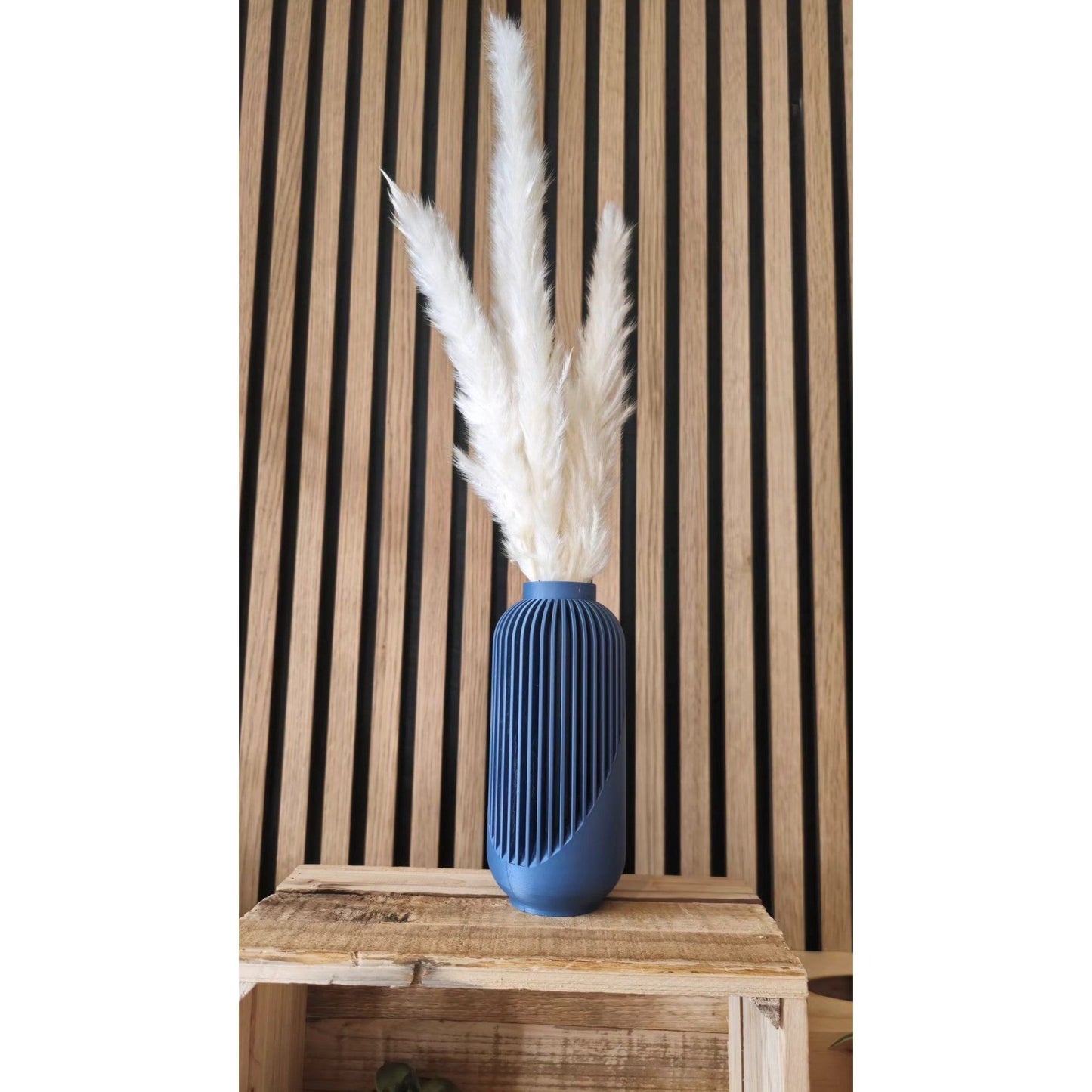 Yao Vaas - Waterdicht met Verticale Ribbels 3D Geprint - Het Oekedoeleke