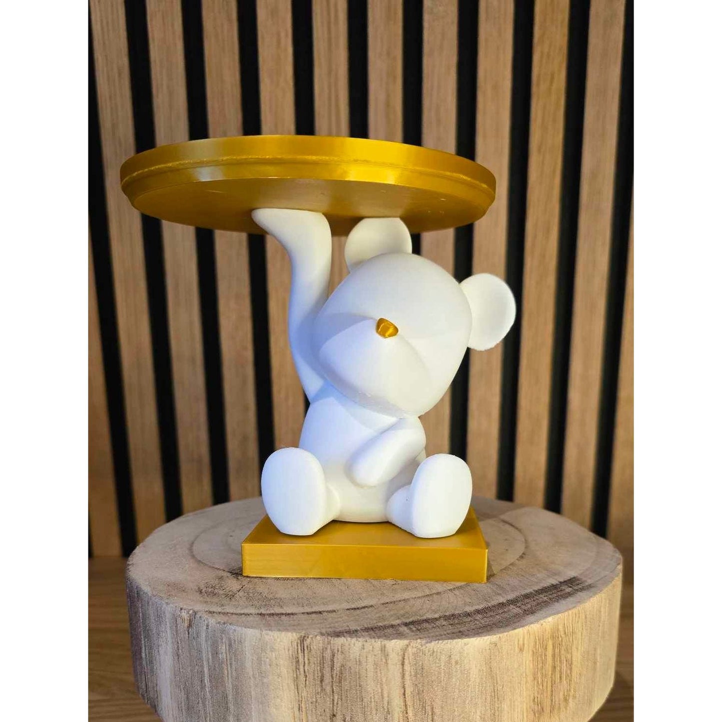 3D Beer Displayhouder met Gouden Plateau - 3D Geprint - Het Oekedoeleke