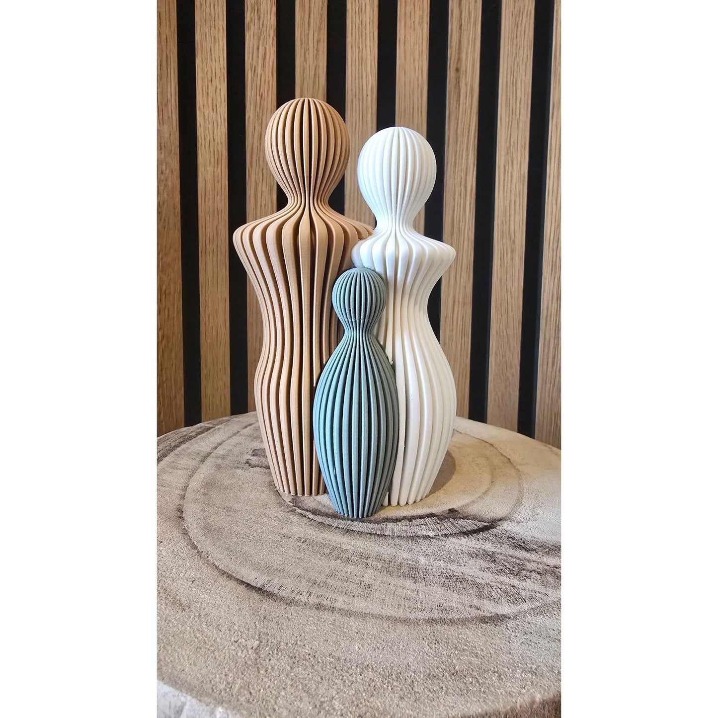3D Geprinte Gezinsfiguren - Modern Interieur Cadeau - Het Oekedoeleke