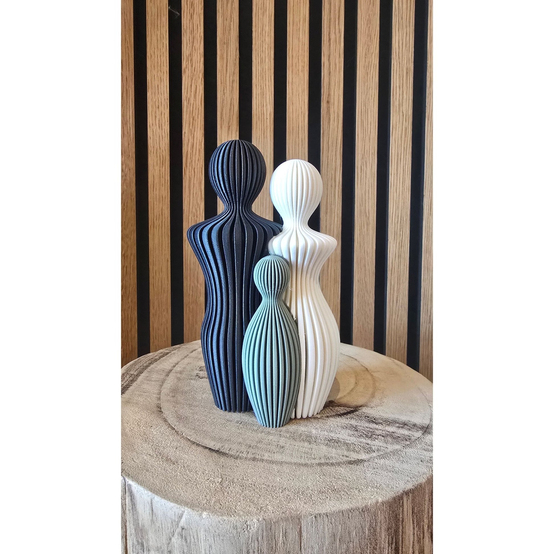 3D Geprinte Gezinsfiguren - Modern Interieur Cadeau - Het Oekedoeleke