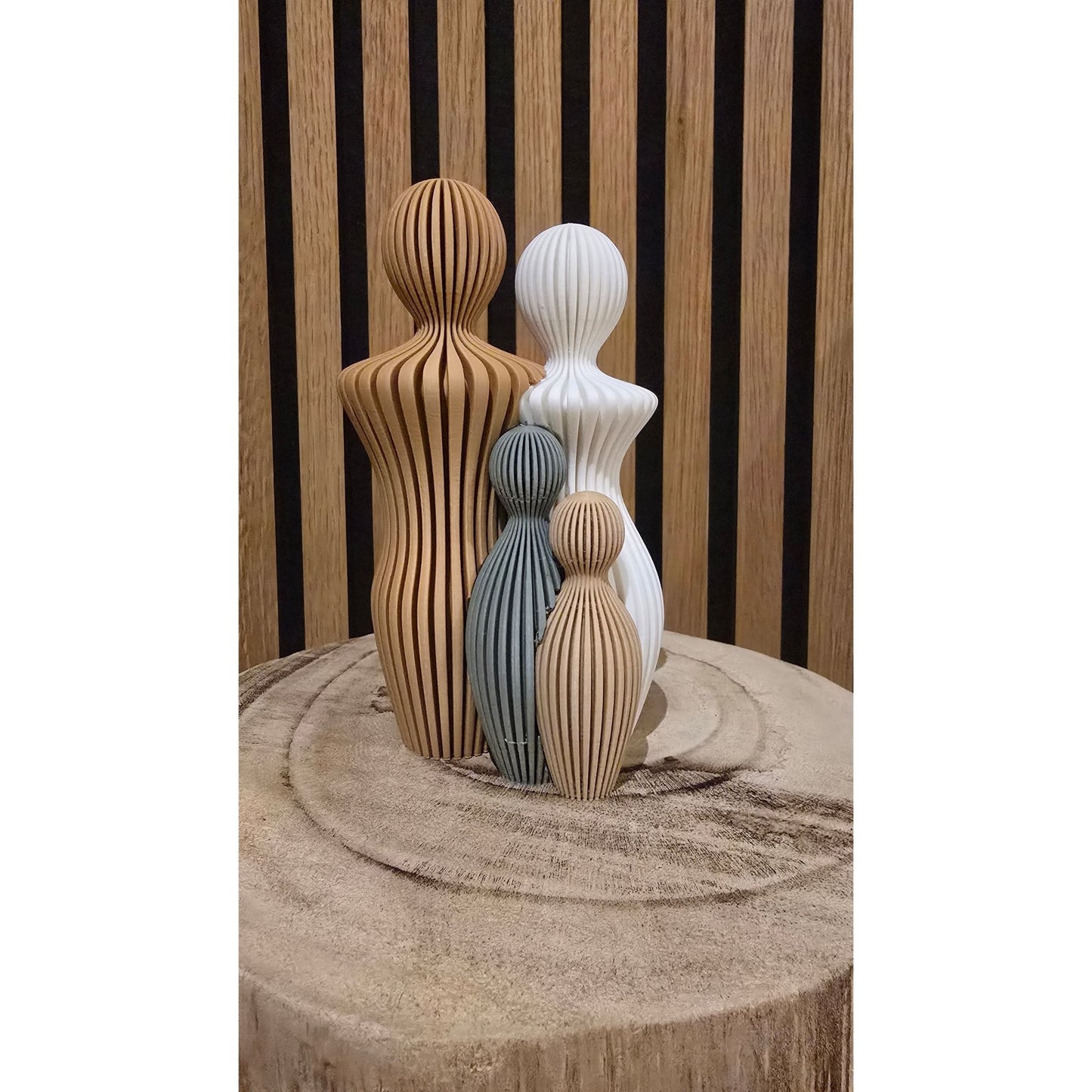 3D Geprinte Gezinsfiguren - Modern Interieur Cadeau - Het Oekedoeleke