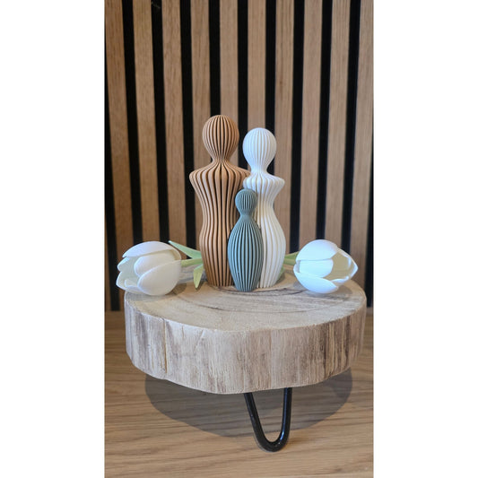 3D Geprinte Gezinsfiguren - Modern Interieur Cadeau - Het Oekedoeleke