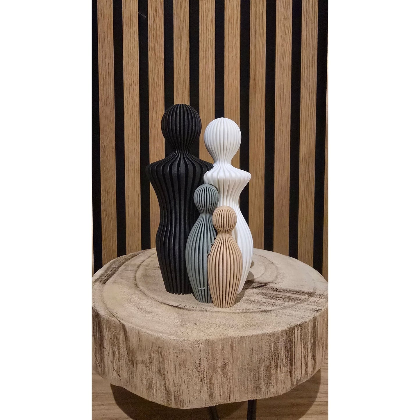 3D Geprinte Gezinsfiguren - Modern Interieur Cadeau - Het Oekedoeleke