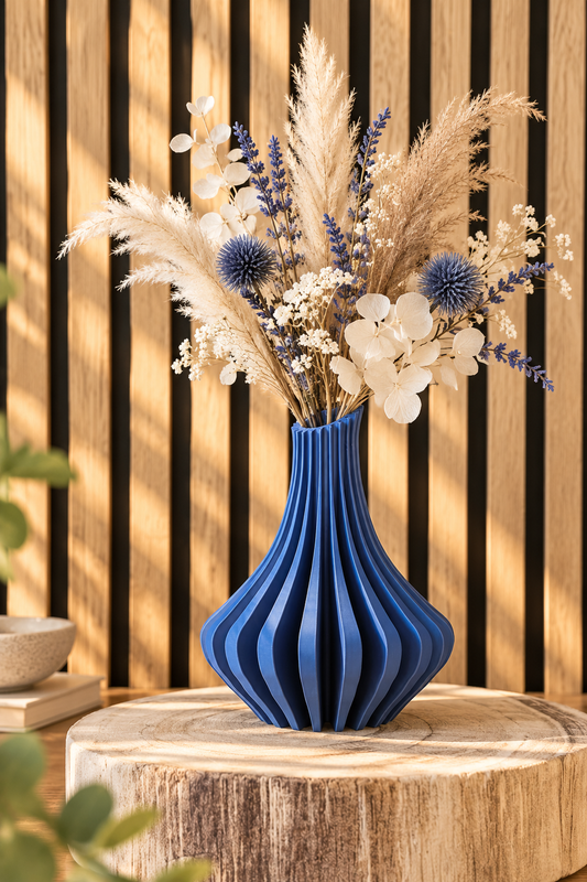 Emerald Elegance Vaas – 3D-geprint voor Droogbloemen