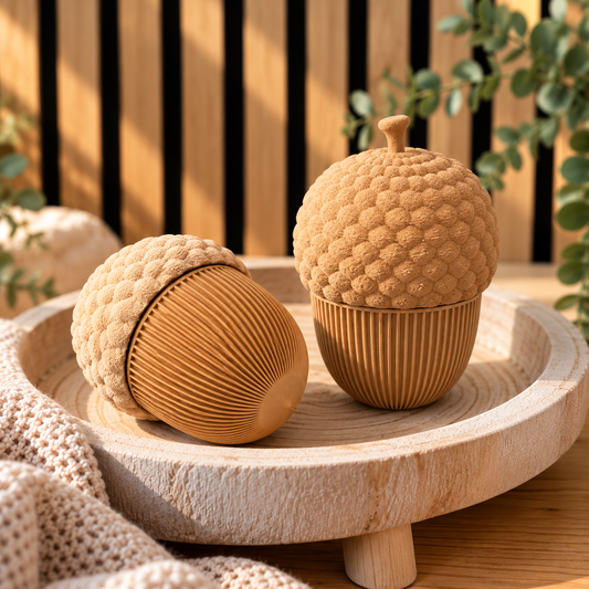 Eikelpotje - Schattig Opbergpotje met Schroefdeksel
