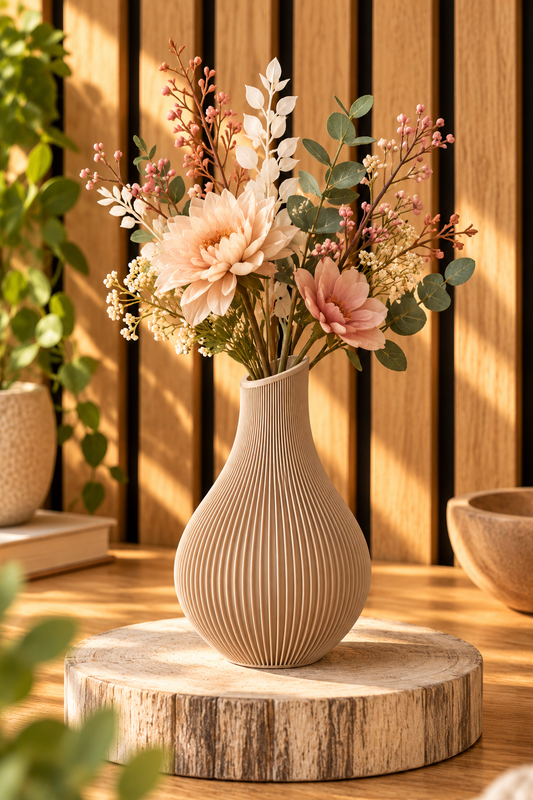 Shizu Vaas – Japandi Vaas voor Droogbloemen