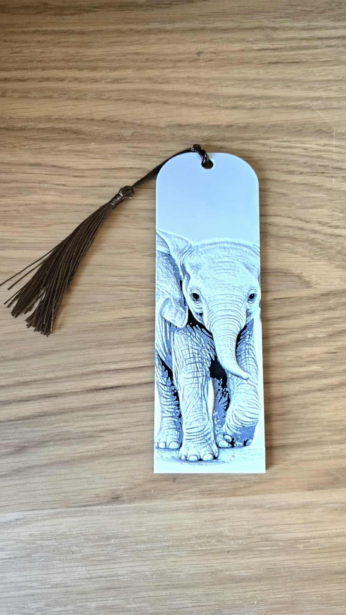 Bladwijzer Olifant - 3D Geprint Boekenlegger - Het Oekedoeleke