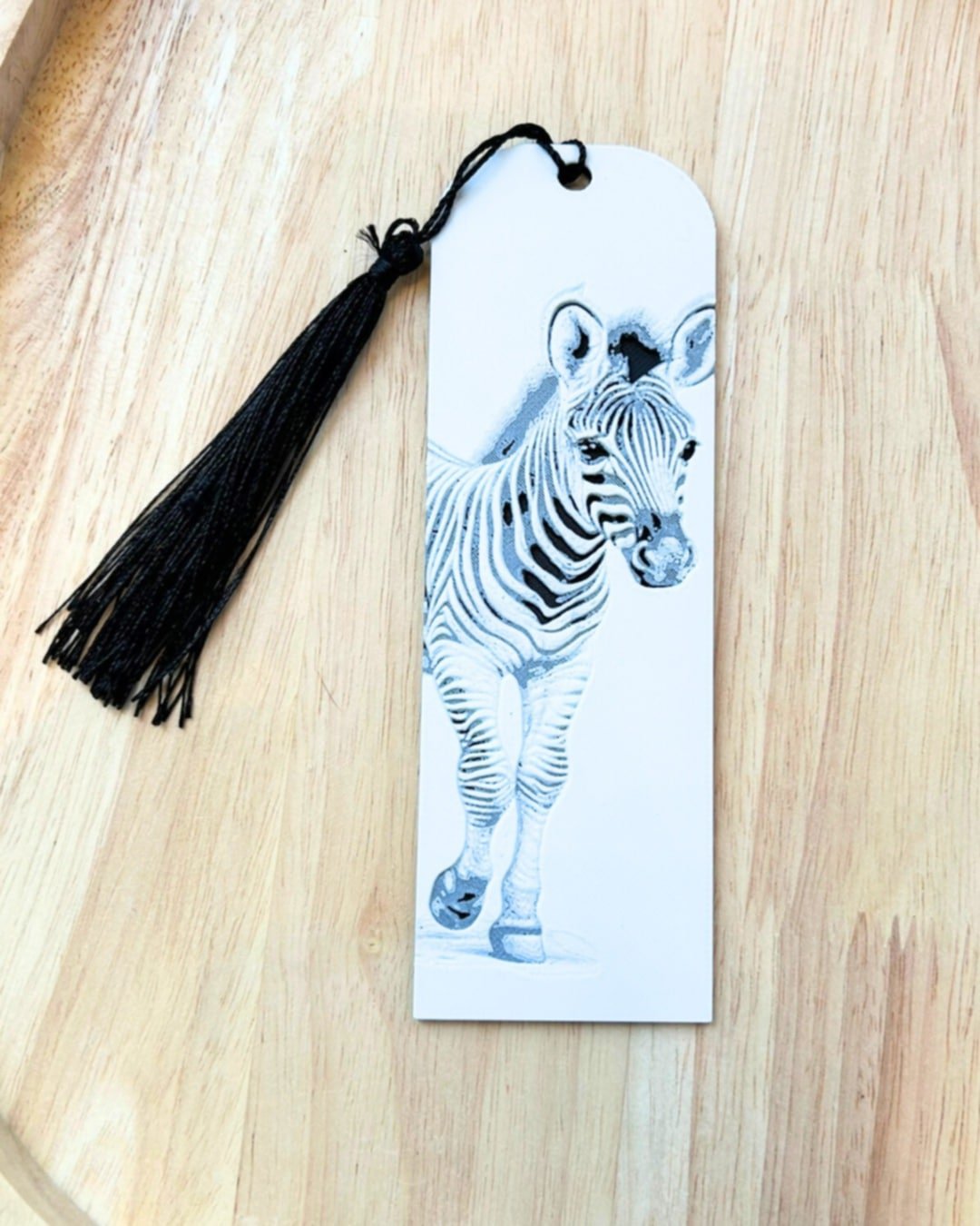 Bladwijzer Zebra - 3D Geprint met Kwast - Het Oekedoeleke
