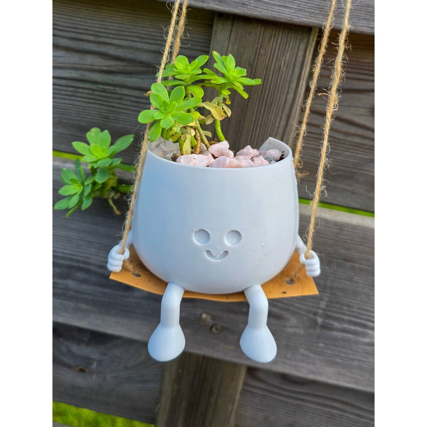 Bloempotje op schommel - Het Oekedoeleke