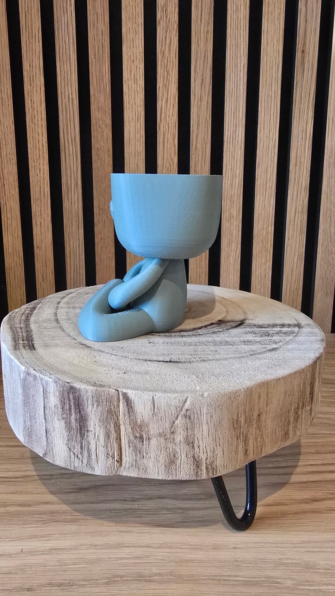 Bloempotmannetje Meditate - Meditatie Houding 3D Geprint - Het Oekedoeleke