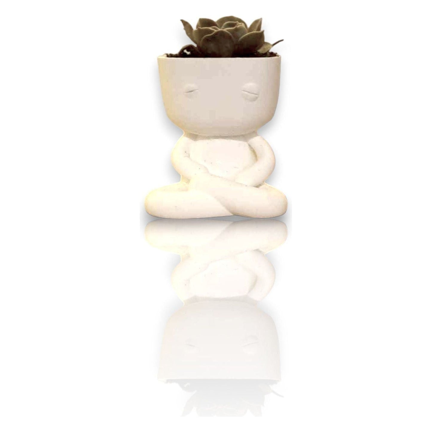Bloempotmannetje Meditate - Meditatie Houding 3D Geprint - Het Oekedoeleke