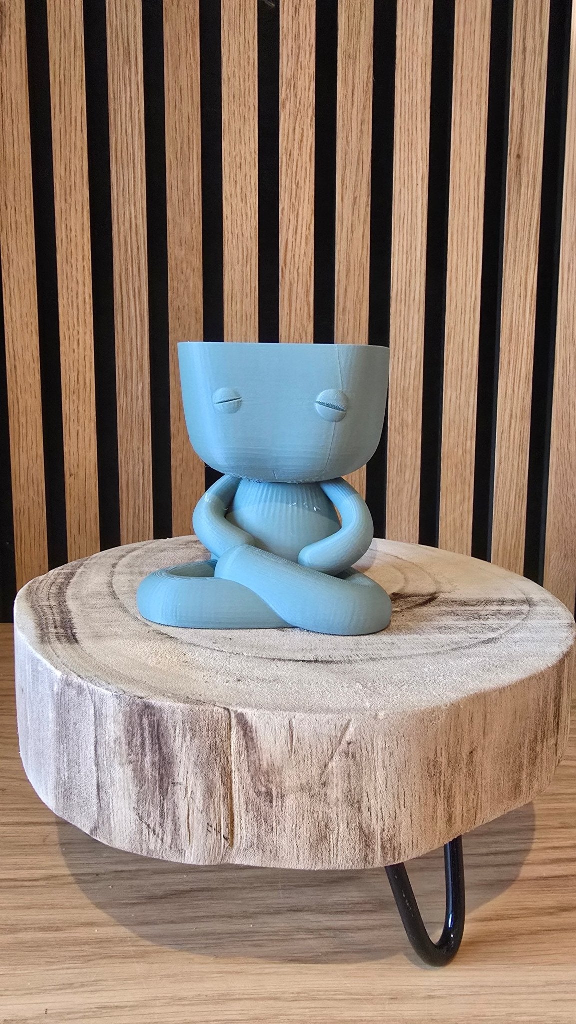 Bloempotmannetje Meditate - Meditatie Houding 3D Geprint - Het Oekedoeleke