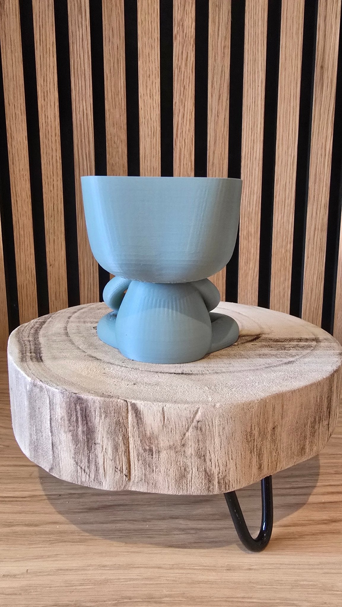 Bloempotmannetje Meditate - Meditatie Houding 3D Geprint - Het Oekedoeleke