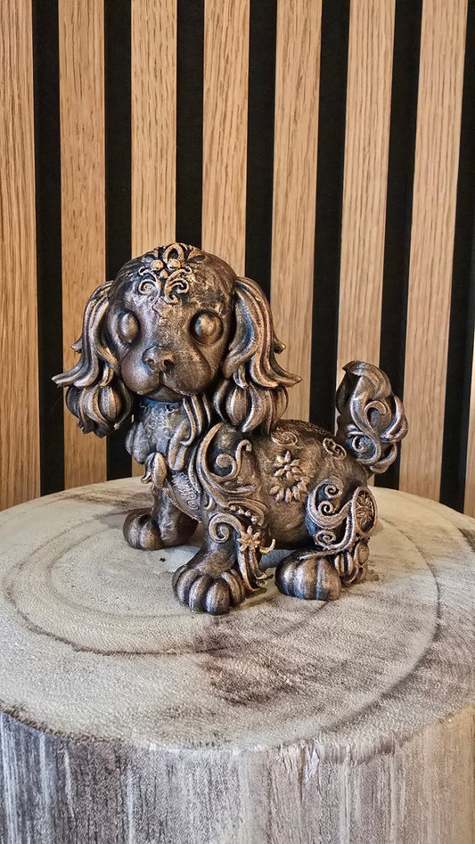 Cocker Spaniel Beeldje - Mystiek Bronslook 12cm - Het Oekedoeleke
