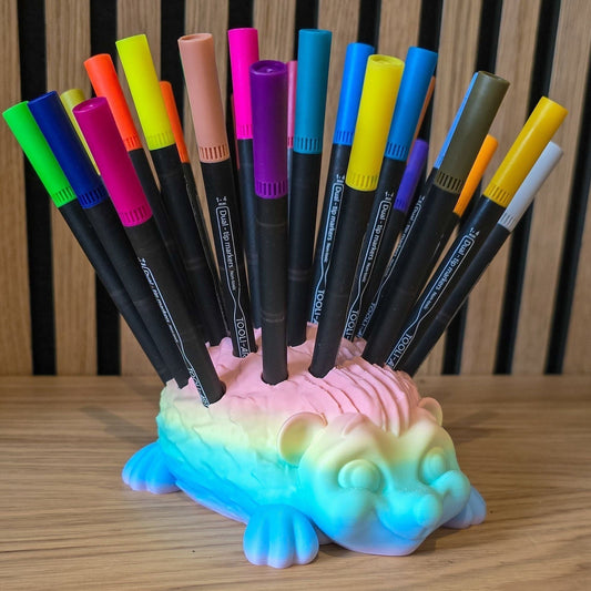 Egel Pennenhouder - Schattig 3D Geprint voor Bureau - Het Oekedoeleke