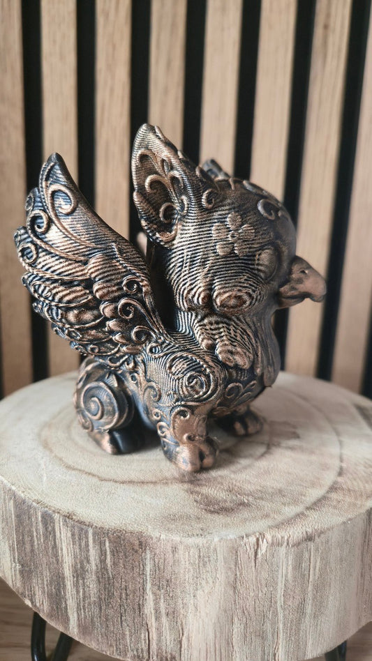 Gryphon beeldje – Mystiek fabeldier decoratie (12 cm) - Het Oekedoeleke