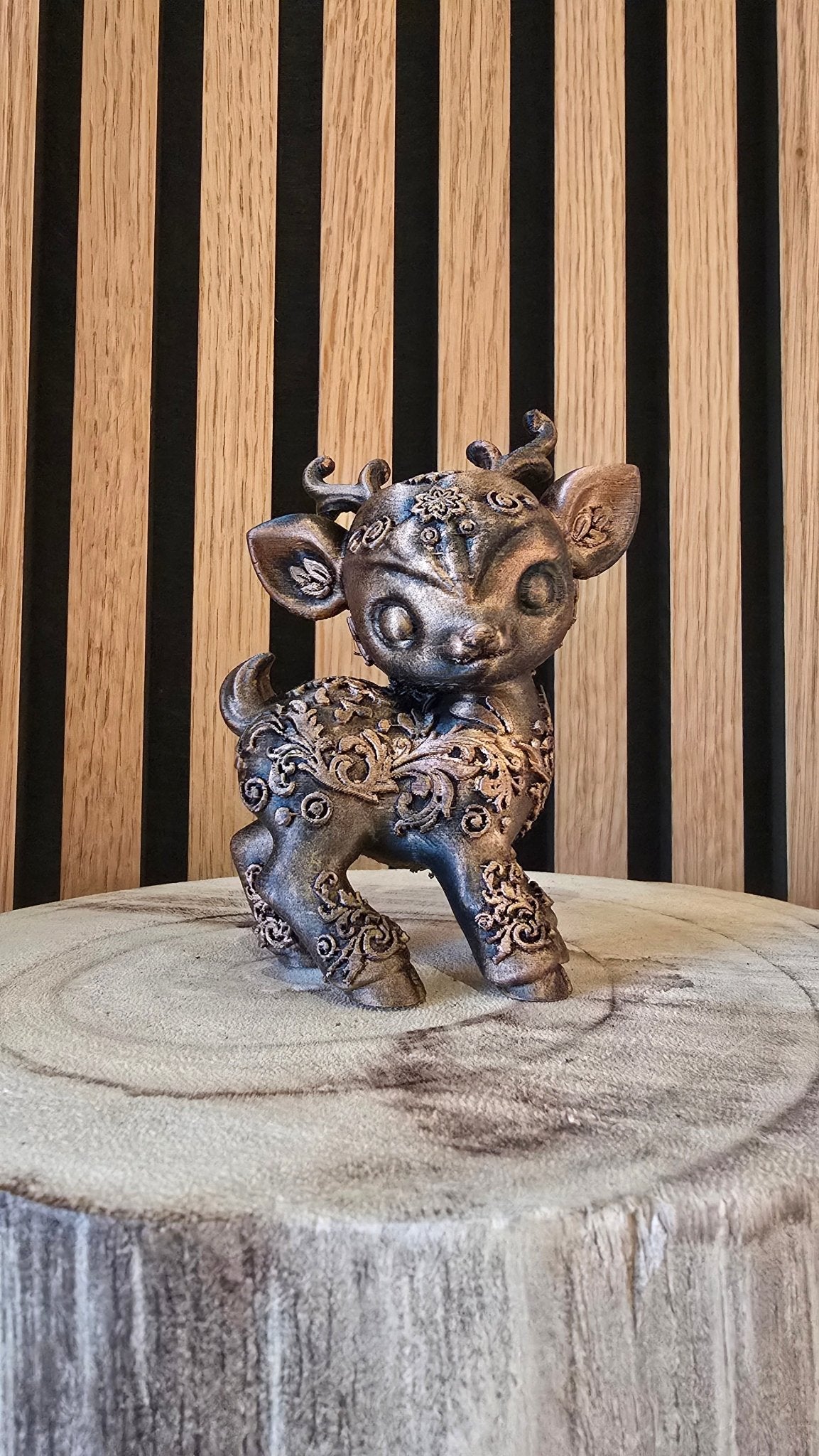 Hertje Beeldje - Mystiek Bronslook 12cm - Het Oekedoeleke