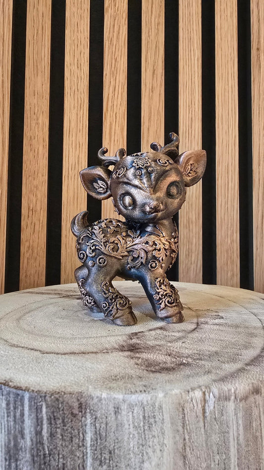 Hertje Beeldje - Mystiek Bronslook 12cm - Het Oekedoeleke