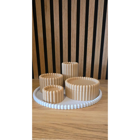 Juwelen Doosjes & Schaal Set - Ribbel Collectie - Het Oekedoeleke