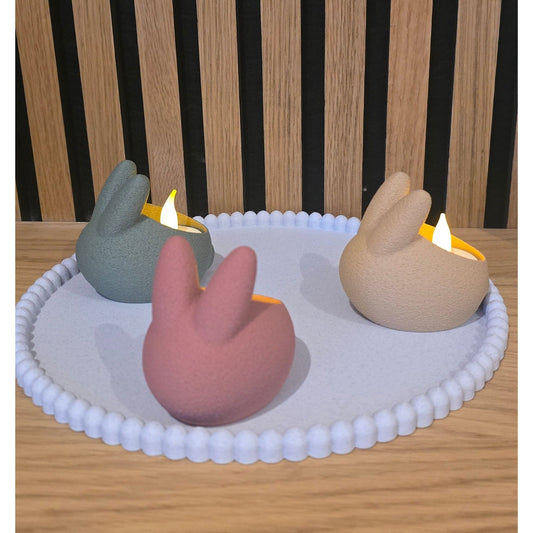 Konijn Theelichthouder - Het Oekedoeleke