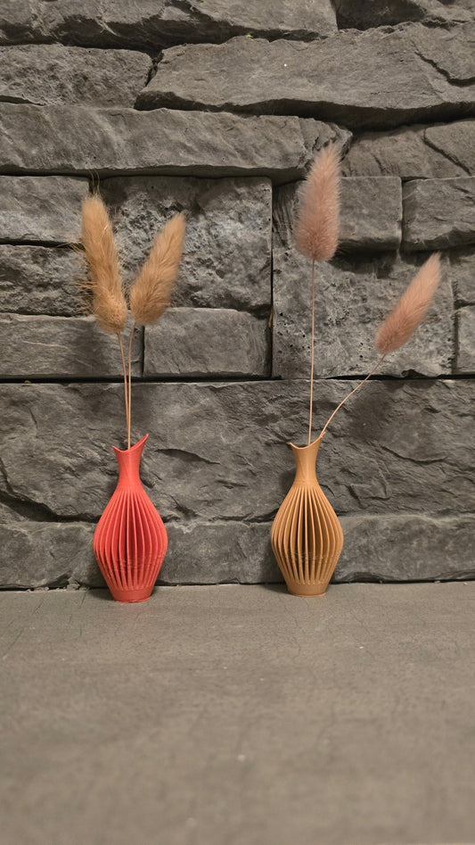 Magnetisch Vaasje met Droogbloemen - 3D Geprint - Het Oekedoeleke