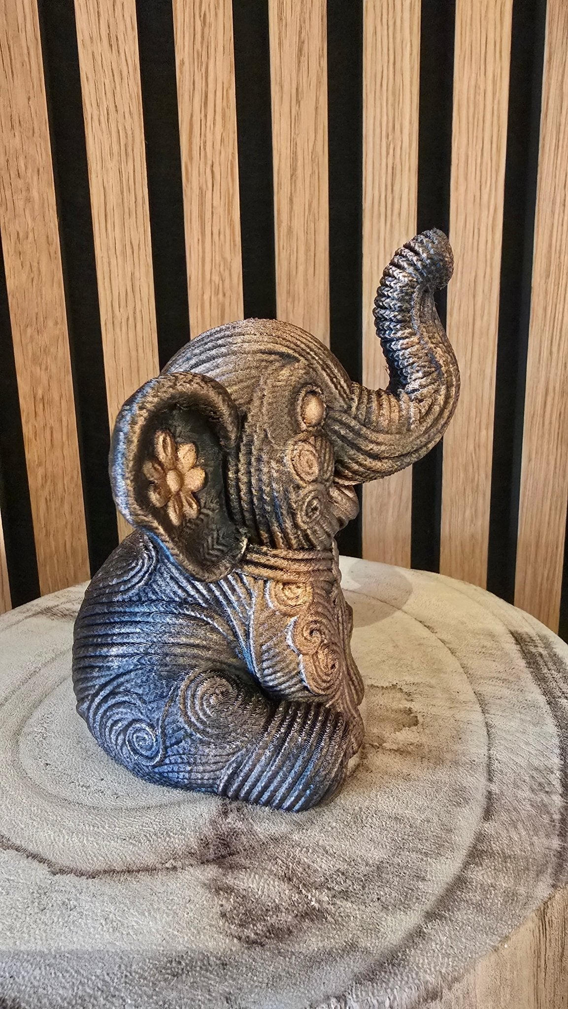 Olifant Beeldje - Mystiek Bronslook 12cm - Het Oekedoeleke