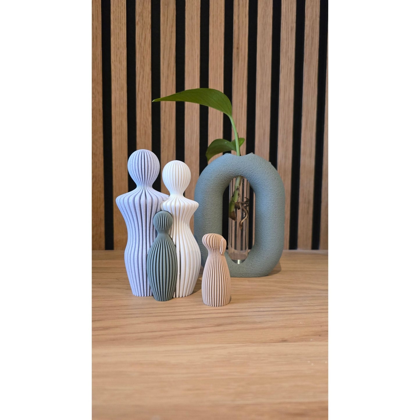 Ons Gezin - Compleet met Huisdier | 3D Geprinte Familie Set - Het Oekedoeleke