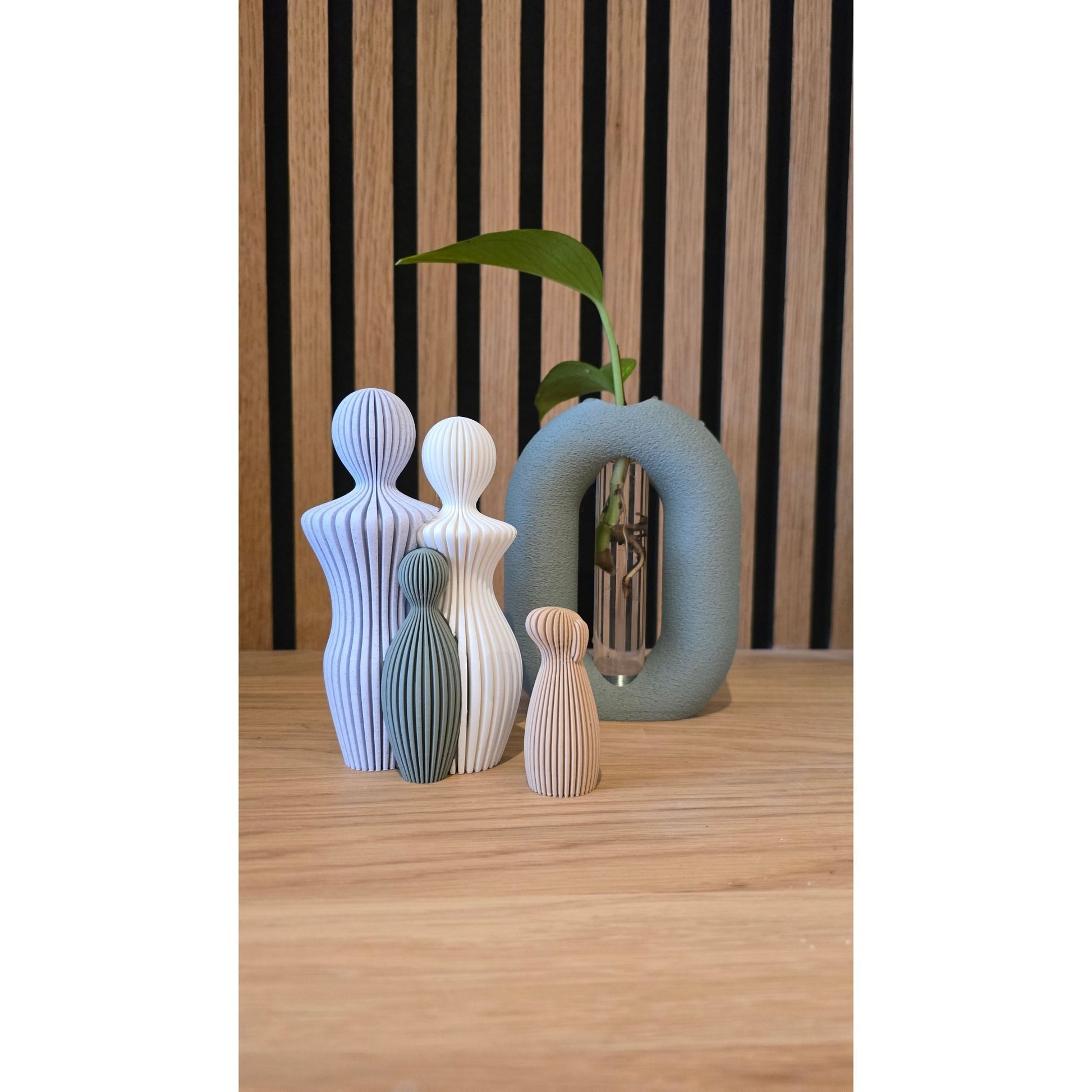 Ons Gezin - Compleet met Huisdier | 3D Geprinte Familie Set - Het Oekedoeleke