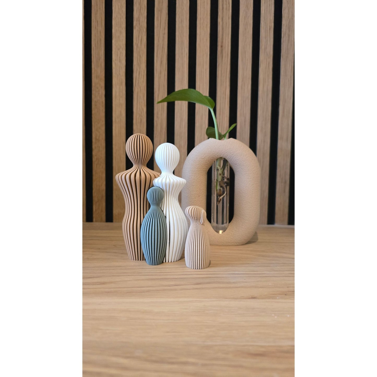 Ons Gezin - Compleet met Huisdier | 3D Geprinte Familie Set - Het Oekedoeleke