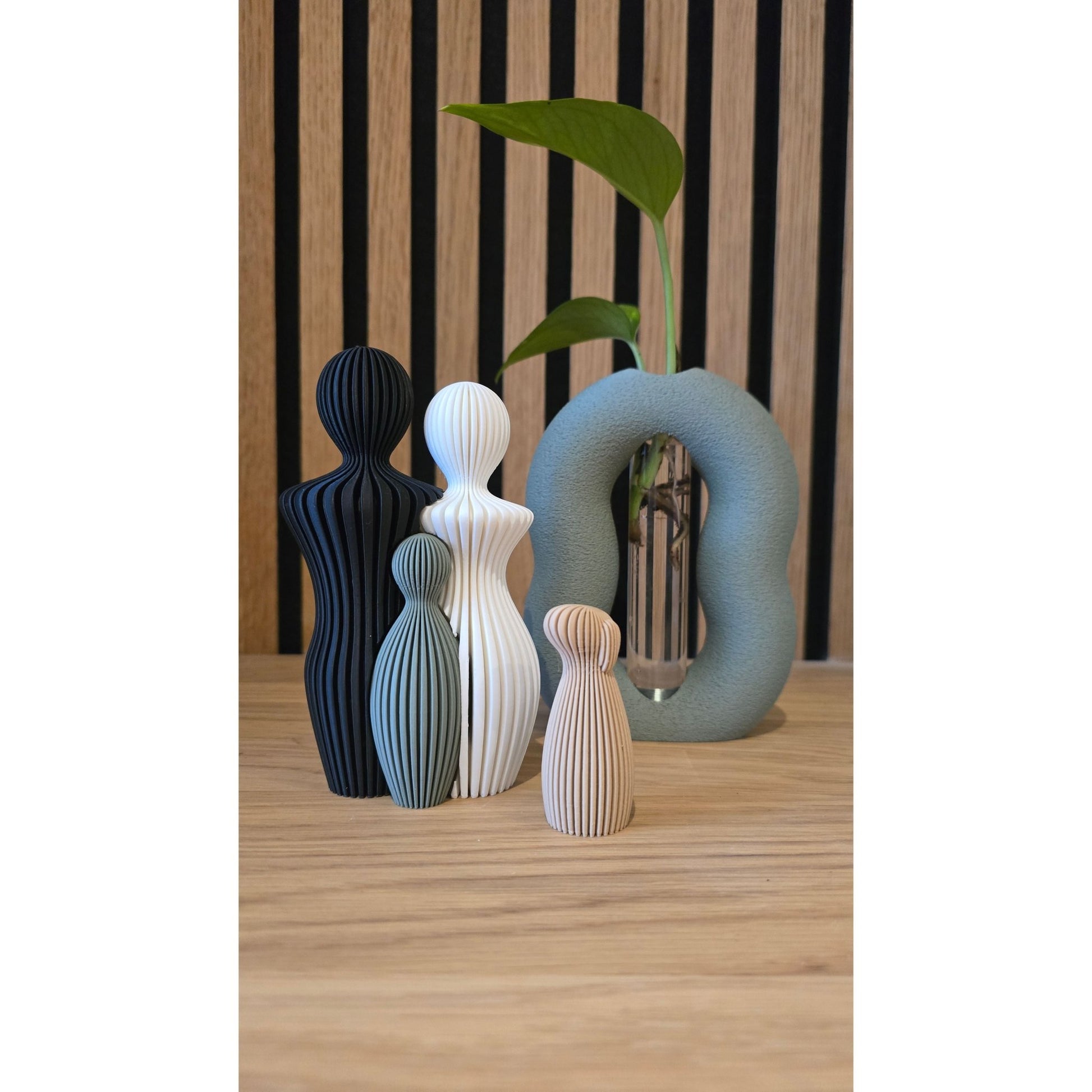 Ons Gezin - Compleet met Huisdier | 3D Geprinte Familie Set - Het Oekedoeleke