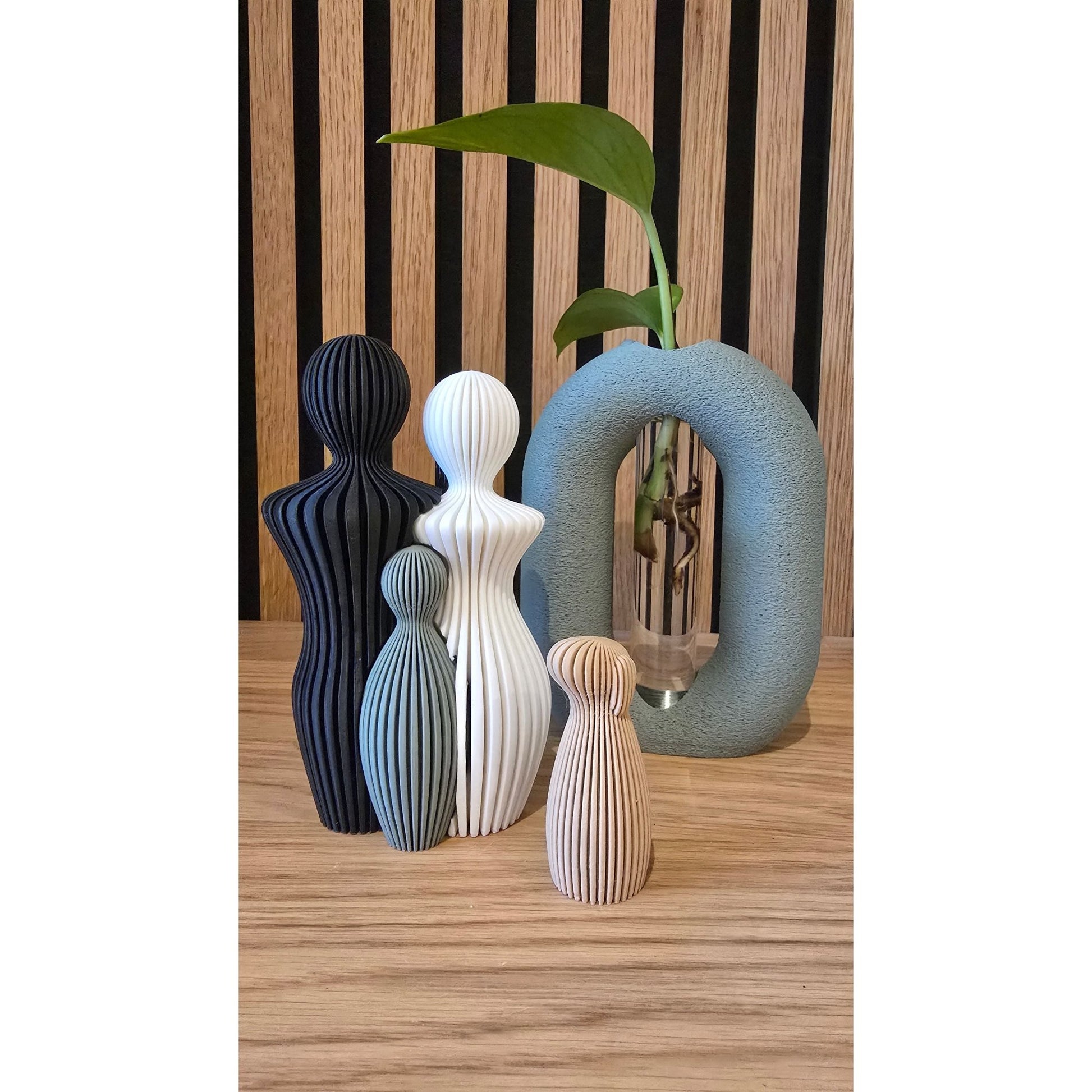Ons Gezin - Compleet met Huisdier | 3D Geprinte Familie Set - Het Oekedoeleke