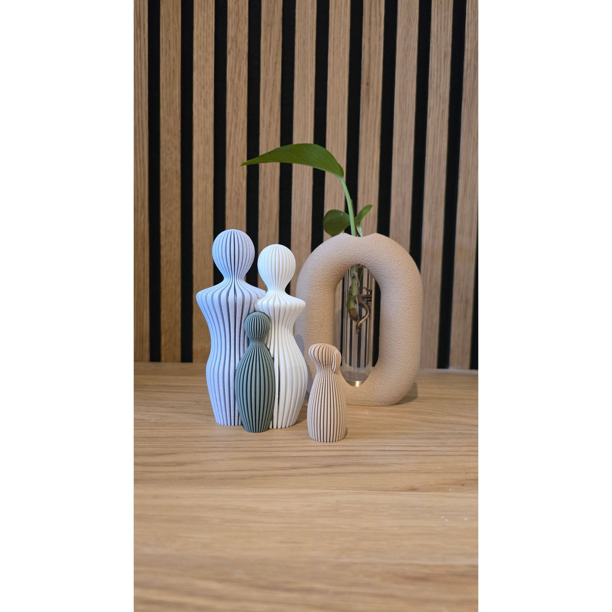Ons Gezin - Compleet met Huisdier | 3D Geprinte Familie Set - Het Oekedoeleke
