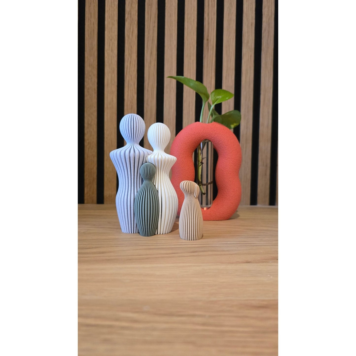 Ons Gezin - Compleet met Huisdier | 3D Geprinte Familie Set - Het Oekedoeleke