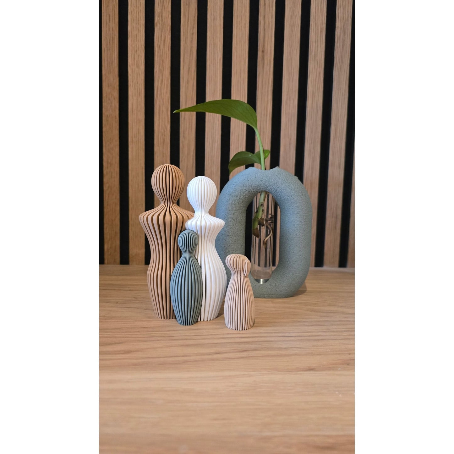 Ons Gezin - Compleet met Huisdier | 3D Geprinte Familie Set - Het Oekedoeleke