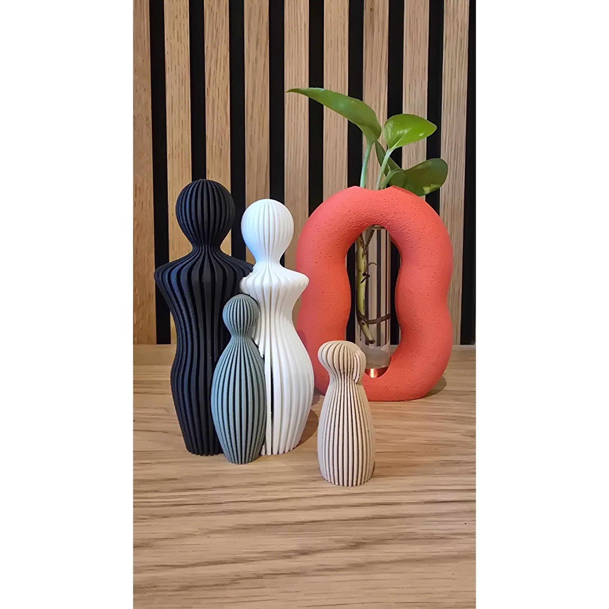 Ons Gezin - Compleet met Huisdier | 3D Geprinte Familie Set - Het Oekedoeleke