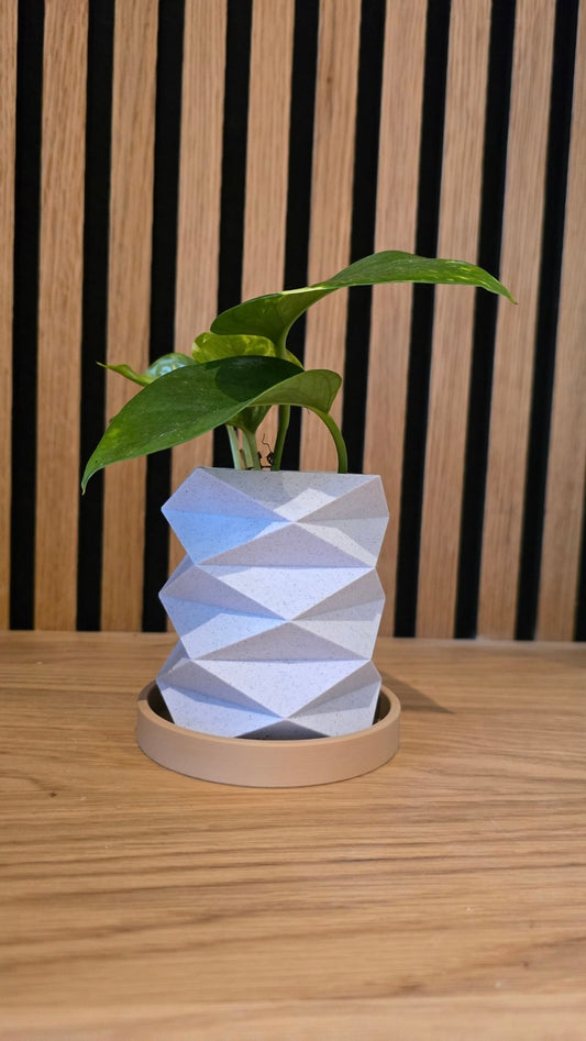 Origami Bloempot - Geometrisch Design - Het Oekedoeleke