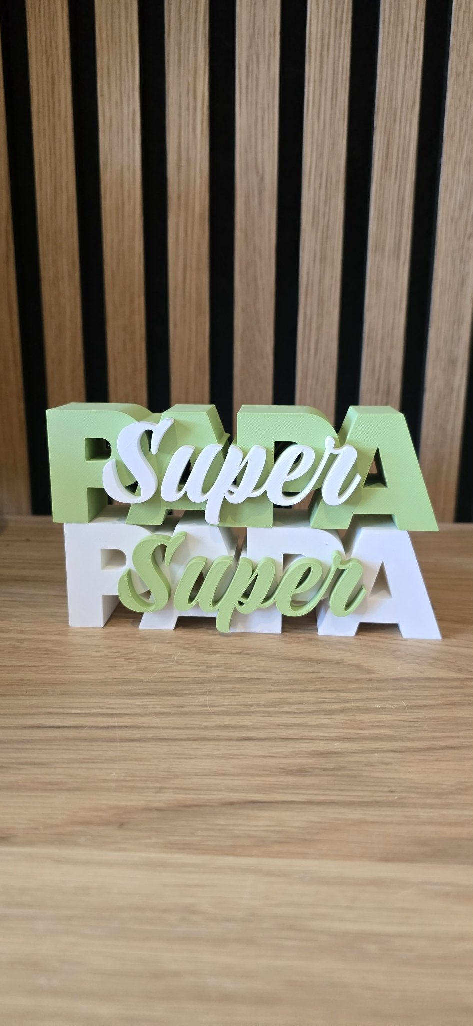 SUPER PAPA - 3D Geprint Decoratie - Het Oekedoeleke