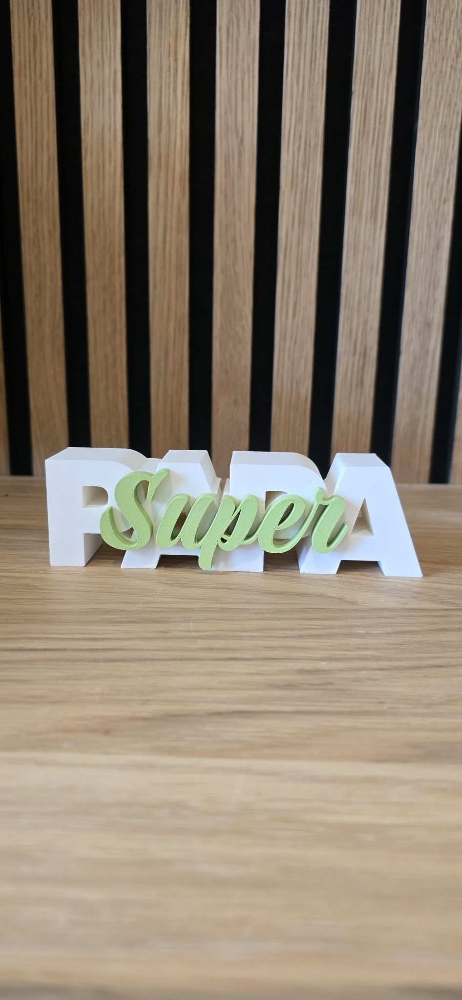 SUPER PAPA - 3D Geprint Decoratie - Het Oekedoeleke