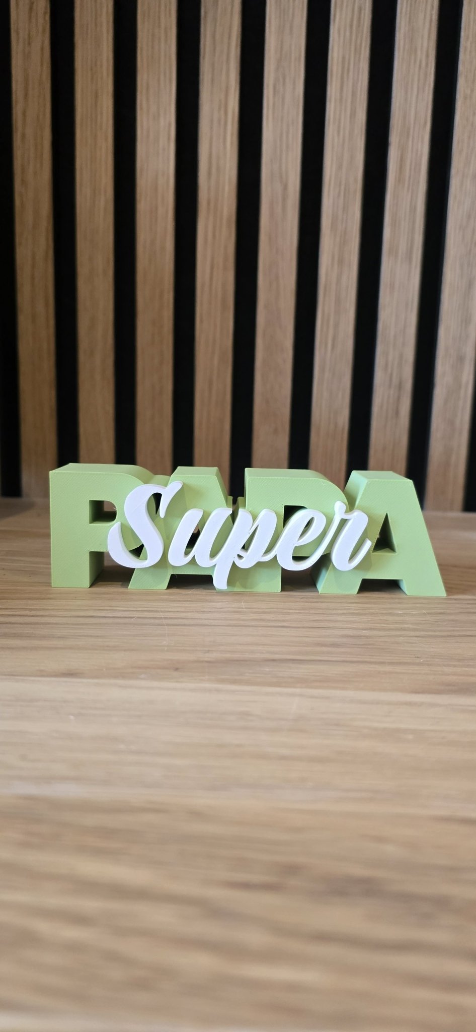 SUPER PAPA - 3D Geprint Decoratie - Het Oekedoeleke