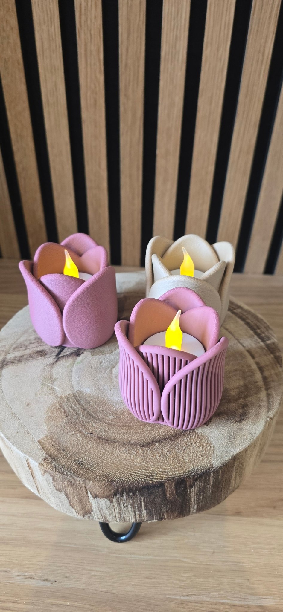 Tulp ledlichthouder - Het Oekedoeleke