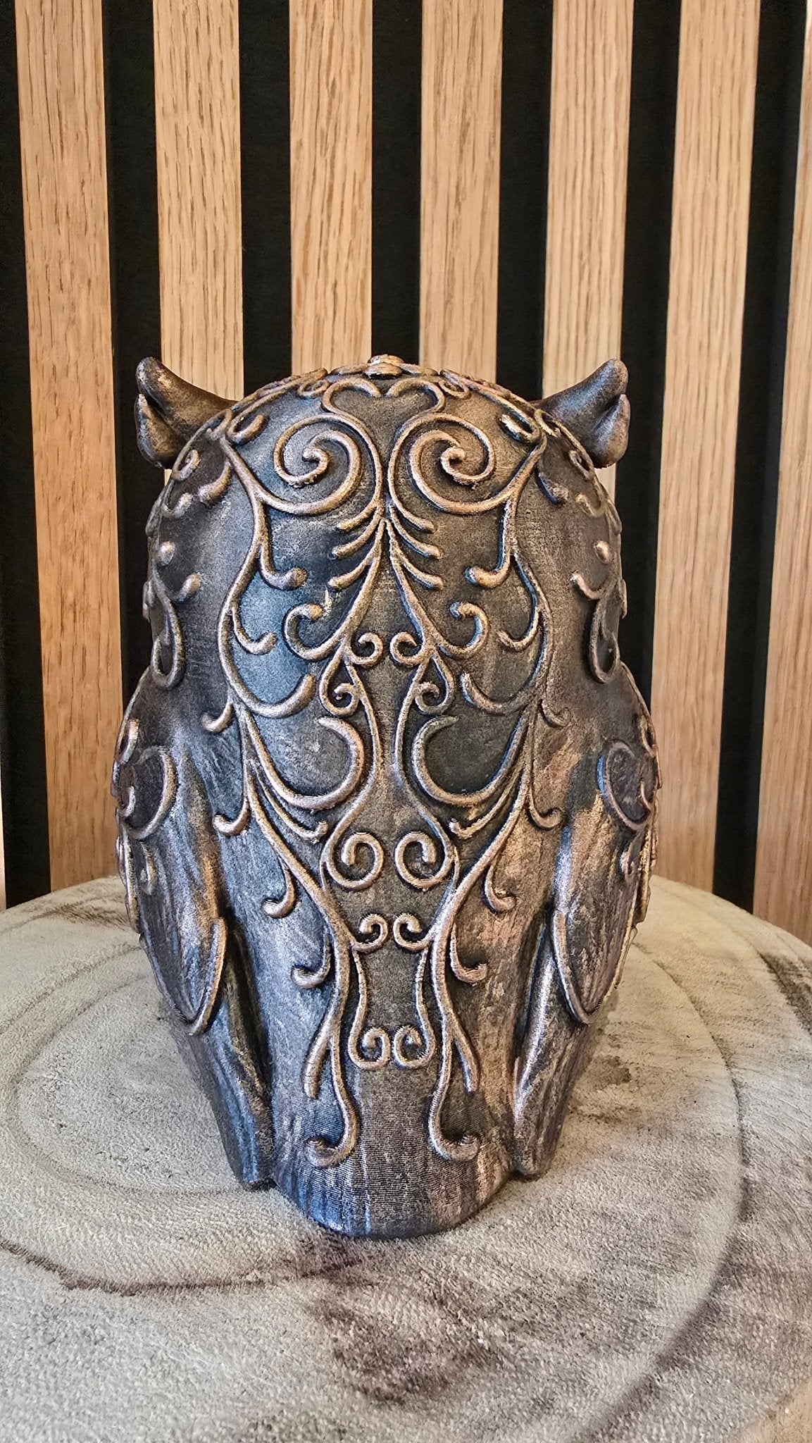 Uil Beeldje - Mystiek Bronslook 12cm - Het Oekedoeleke