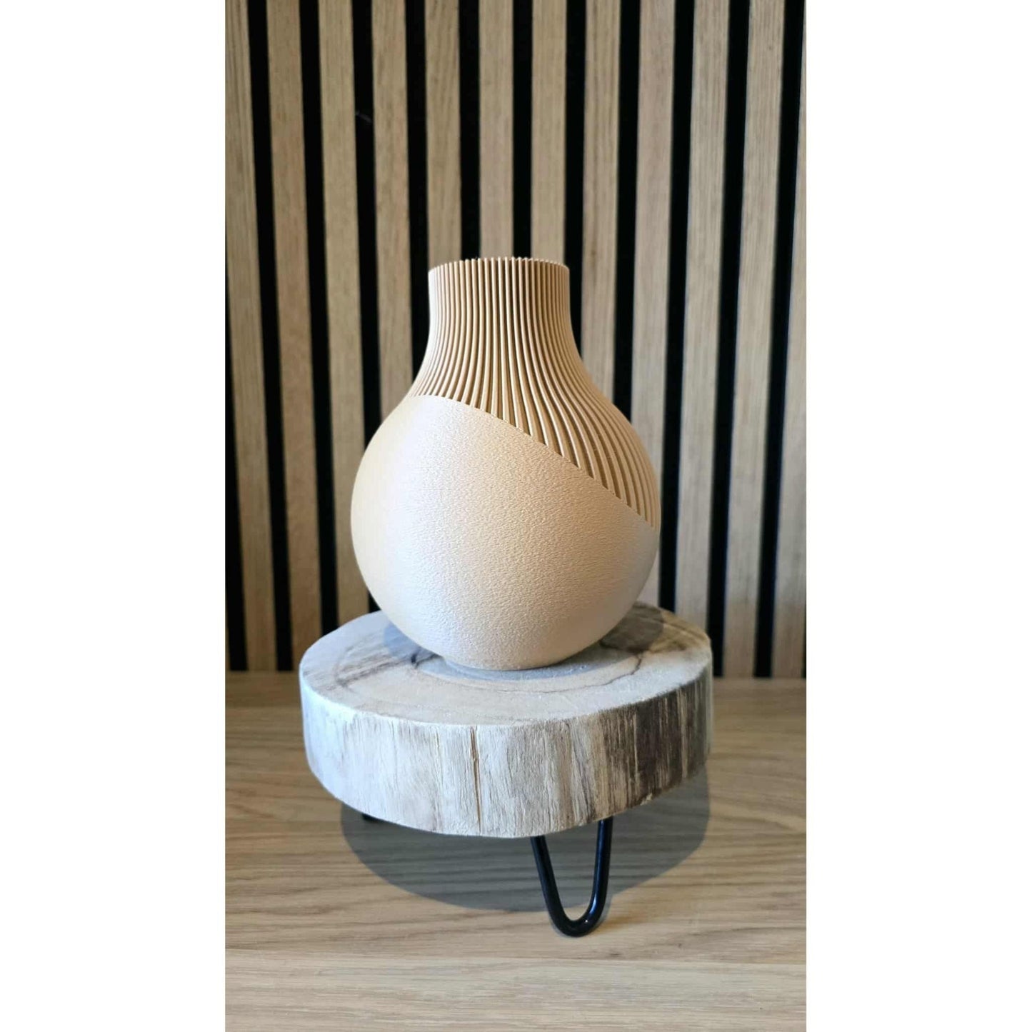 Valentijnsdag Romance - Japandi Vaas & Hartjes Beeldje Set - Het Oekedoeleke